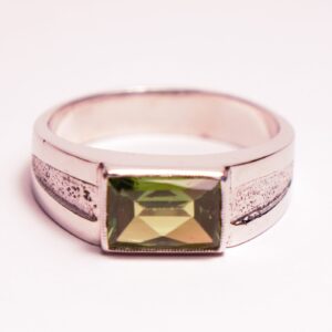 green man bague homme argent