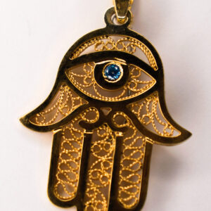 pendentif main de fatma plaqué or