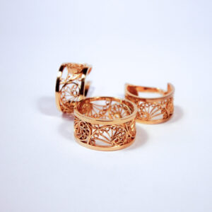 bague boucle d'oreille filigrane