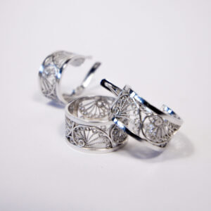 Set Filigrane - Boucles d'Oreilles et Bague