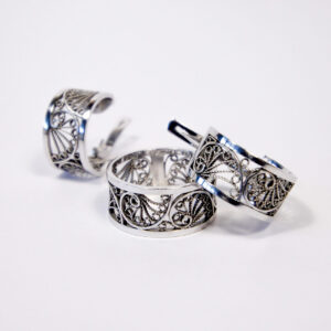 set bague et boucles d'oreilles en filigrane